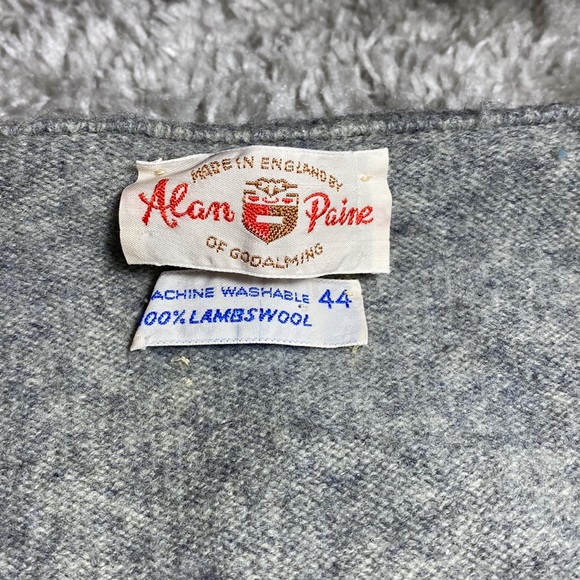 Vintage Wool Menswear Sweater Vest 100% Lambswool Made in England - Picture 15 of 16